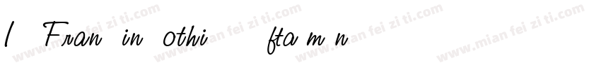 ITC Franklin Gothic LT W01DmCn字体转换
